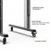 QTF09H-90FW: Super Heavy Duty, Aluminium Mobile TV Cart for Interactive Displays with Counterbalance height adjustment